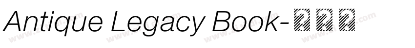 Antique Legacy Book字体转换